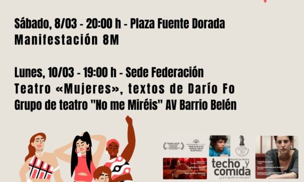 Actividades 8M, Día internacional de las mujeres